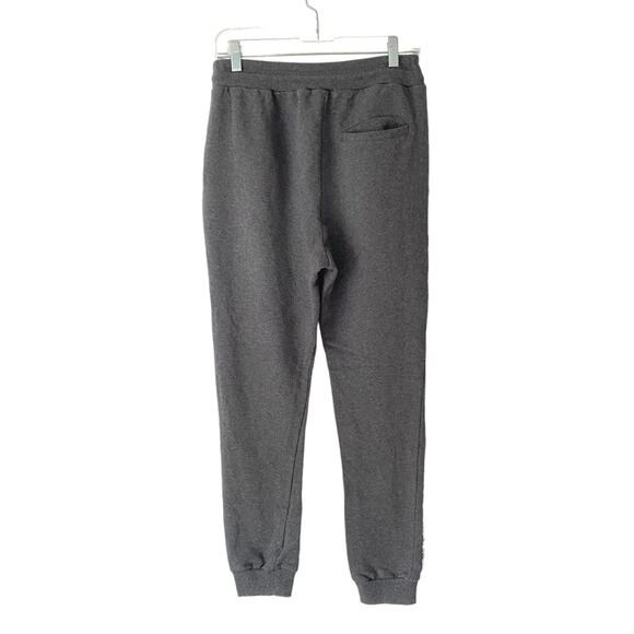 Hemant and Nandita Embellished Chrystal Charcoal Gray Sweatpants Joggers XS - Picture 6 of 10